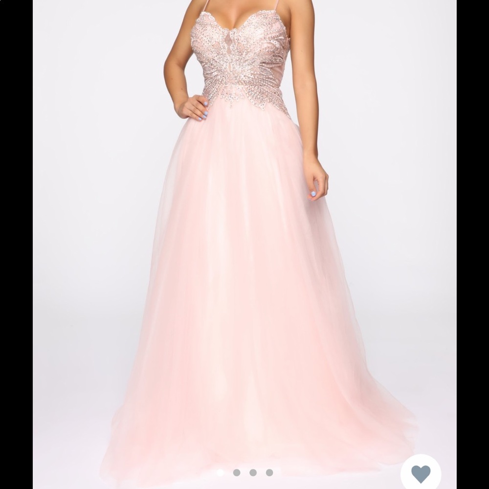 Glide Across The Room Tulle Gown - Rose Pink